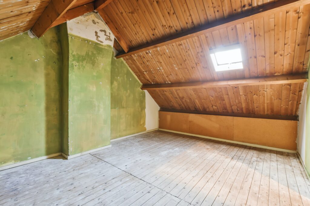 Attic Room with Wooden Ceiling | Humane Wildlife Removal New Jersey - (973) 747-5455